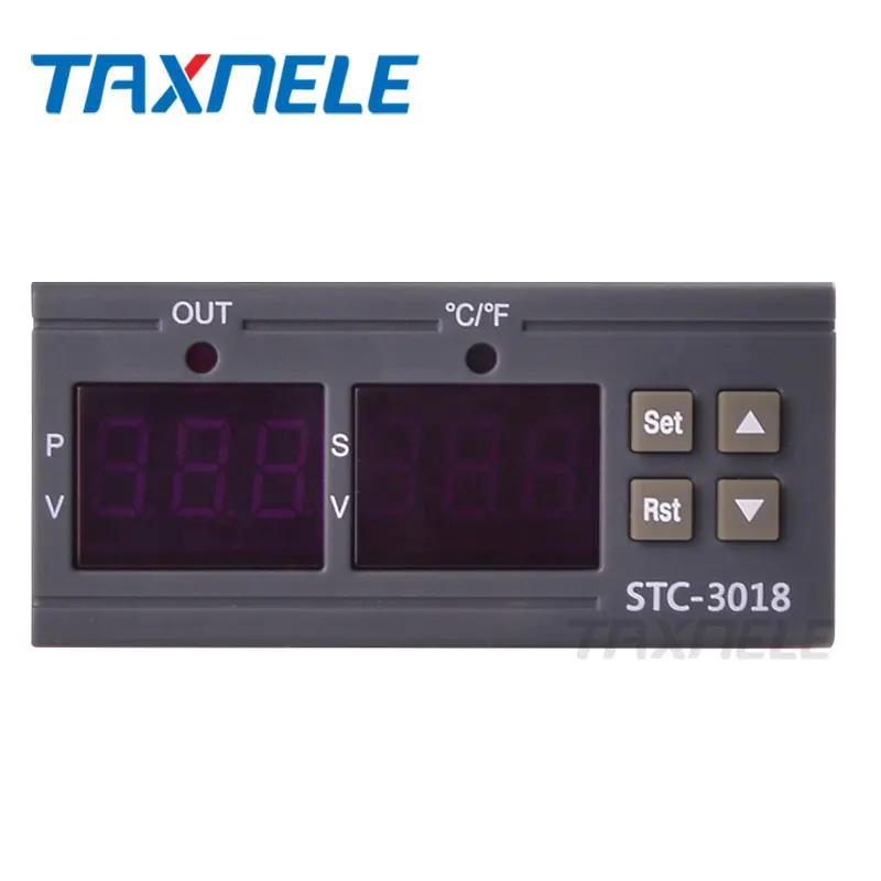Цифровой регулятор температуры STC 3018 12 В 24 220 10 А реле C/F Терморегулятор с цифровым