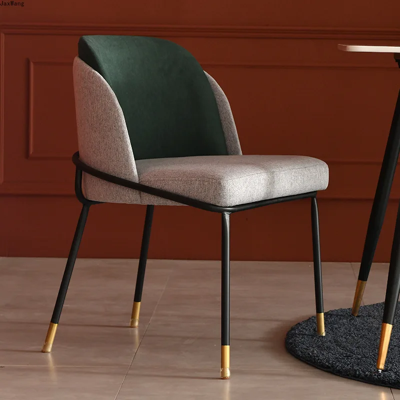 

Silla de lujo con respaldo para el hogar, asiento de comedor ligero y moderno, ideal para ocio, restaurante, escritorio Simple