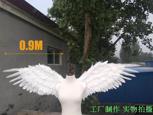 Модные Белые Крылья ангела реквизит для подиума выставки крылья с перьями