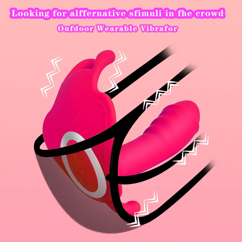 Фаллоимитатор бабочка вибратор секс игрушка для женщин мастурбатор оргазма