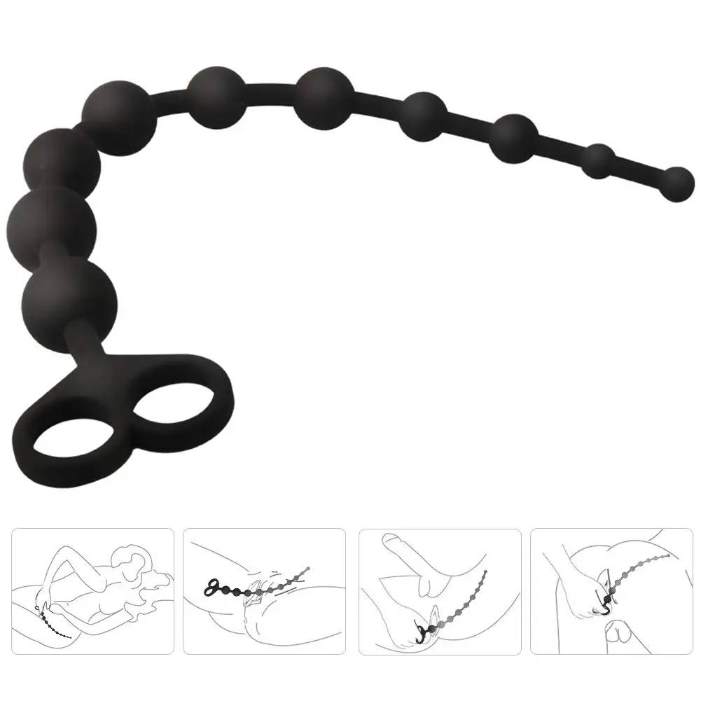 Секс анальные бусы Анальная цепочка с 10 шариками анальная пробка шарики для