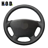 diy artificial leather hand sewing car steering wheel cover for mercedes benz m class ml230 270 320 350 430 500 1997 w163