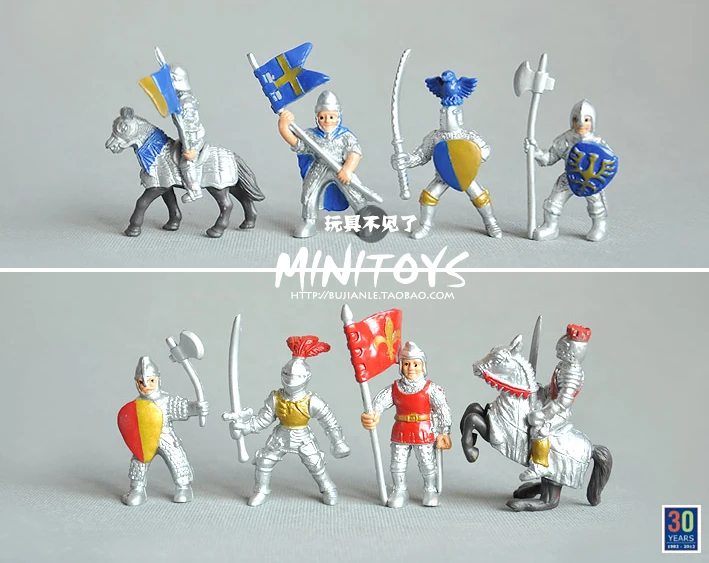 Миниатюрная экшн фигурка в средневековом замке рыцаря древнего римского