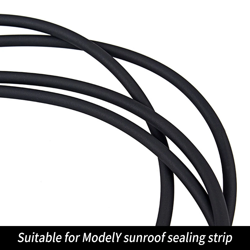 

Rubber Sunroof Seal Strip Wind Noise Reduction Kit Anti-Dust Skylight Sealing Strip Lowering Silicone Seal Kit for Tesla Model 3