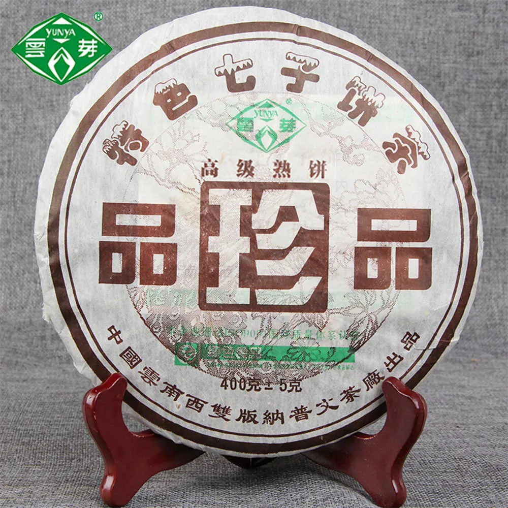 

Puwen 2006 Yunya Shu "Treasures" (Zhen Pin) Pu Er Ripe Cake 400g