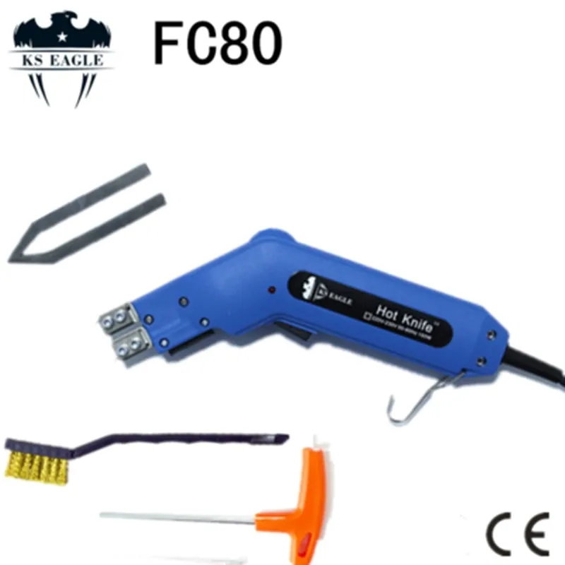80 Вт Электрический нож Горячий Резак набор с чемоданом для резки и канавки пены