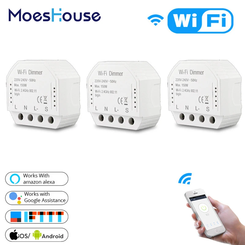 Умный светодиодный диммер с Wi Fi и управлением через приложение|Управление умным