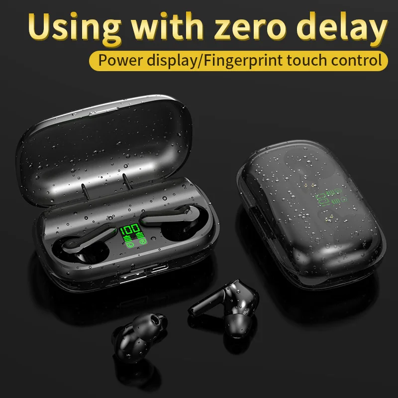 

Wireless Bluetooth Tws Earphones Touch Control Sports Stereo Headphones Led Display XT-01 Headset with 2200 mAh Charging Box