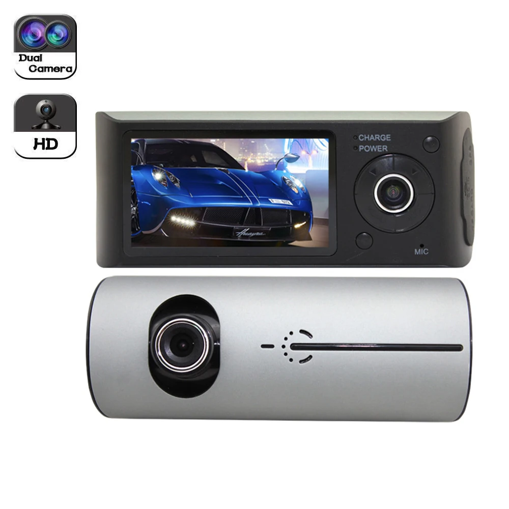 

Dual Lens GPS 2.7" LCD Screen HD Vehicle DVR Camera Recorder Tachograph G-sensor XNC