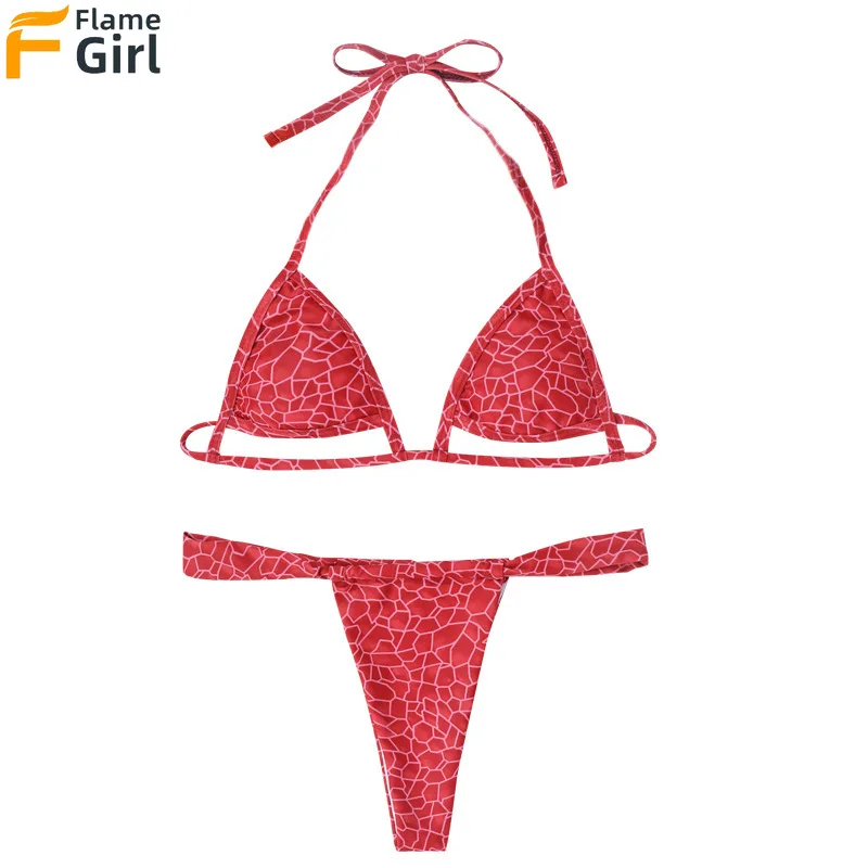 

Sexy Bikini 2021 Swimsuit Female Swimwear Women Mini Thong Bikini Set Push Up Bather Swimming Beachwear for Bathing Suit