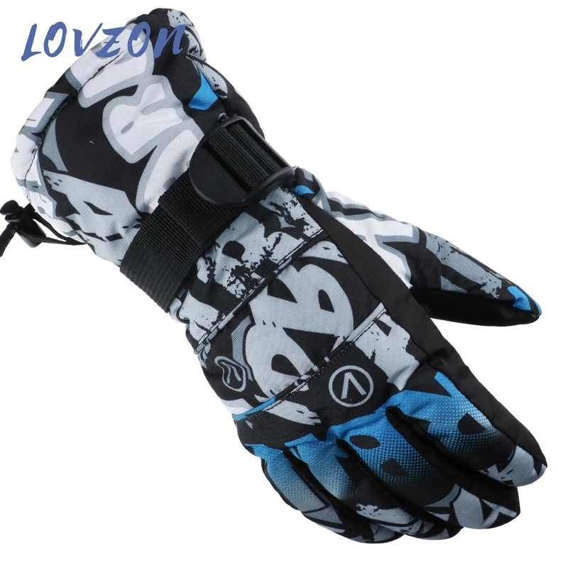 

LOVZON 2021 Snowboard Ski Gloves Unisex Windproof Waterproof Teens Breathable Winter Warm Skiing Cycling Snow Women Men Glove