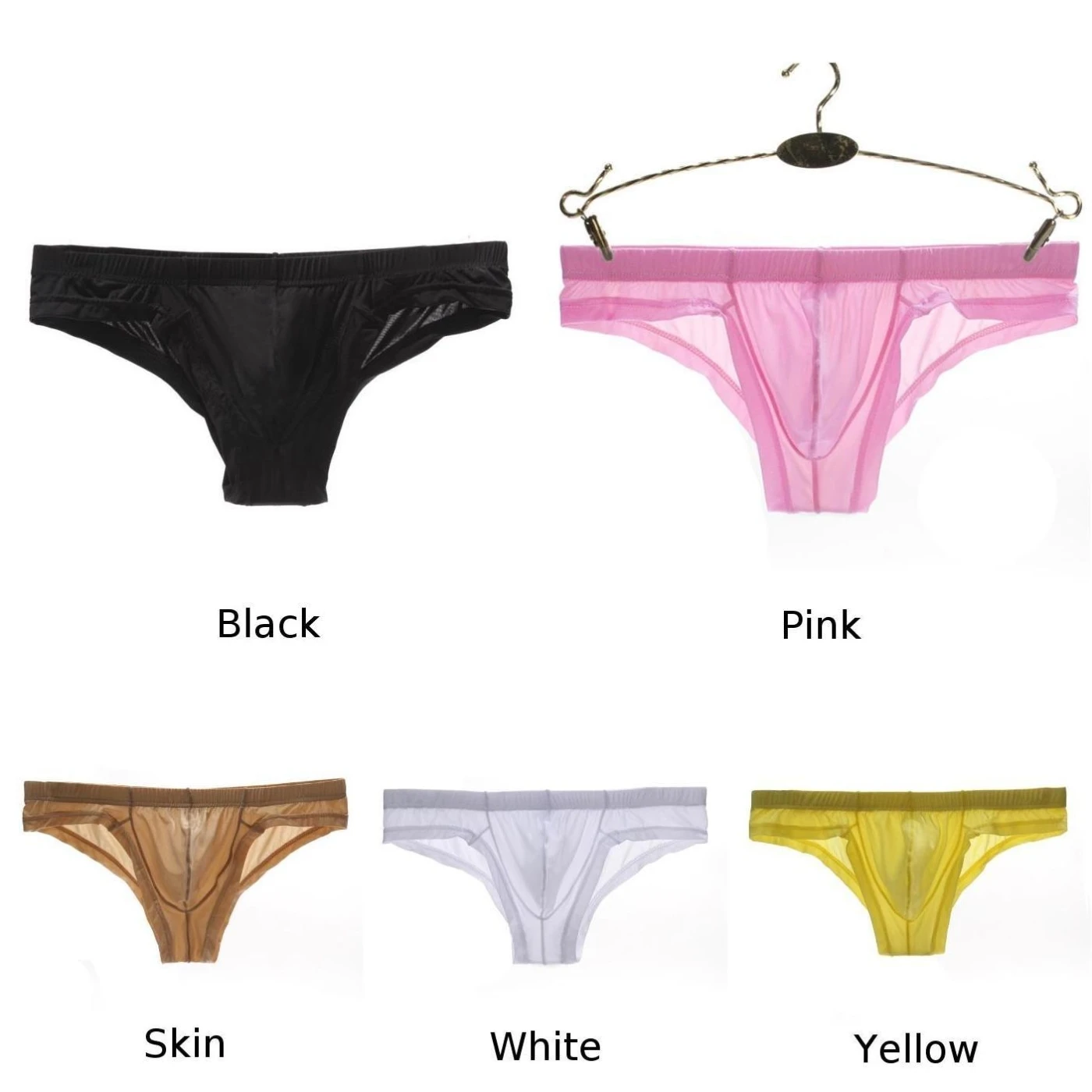 Мужские трусы из вискозы Бесшовные прозрачные с низкой посадкой сексуальное