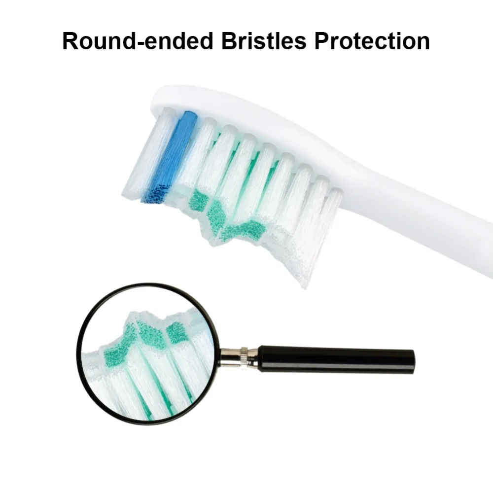 6Pk сменные головки для электрической зубной щетки для Philips Sonicare Серии E, насадки с крышкой, мягкие щетинки, эссенция HX7001
