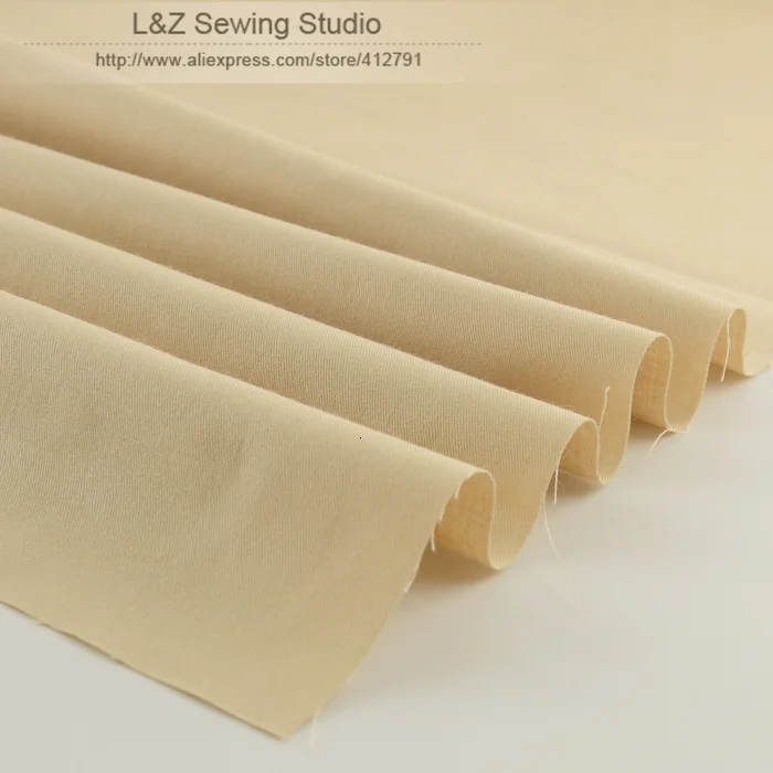 Booksew 50cmx160cm/piece Light Khaki Cotton Fabric For Tilda Doll Cloth Patchwork Quilting bedding Home Textile Reactive Dyeing