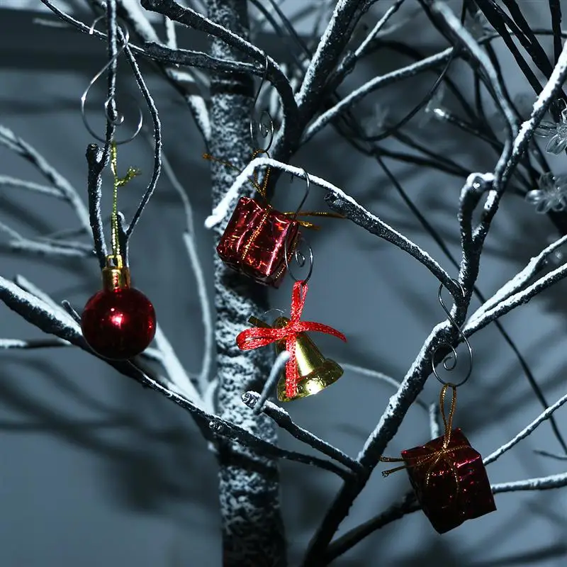 

200 160pcs Ornament Hooks Stainless Steel S-shaped Hangers for Christmas Trees Decoration tools hooks for kitchen and home 2020