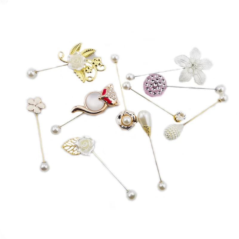 DoreenBeads элегантные модные камелии булавки жемчуг броши иглы розовые брошь с
