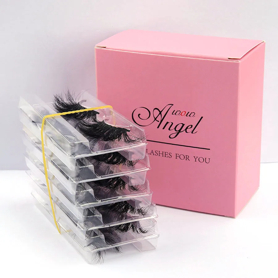 

WOWANGEL Wholesale Mink Eyelashes 10 Pairs 3D Mink Eyelashes 100% Handmade Natural Fake Eyelashes Soft Dramatic EyeLashes MakeUp