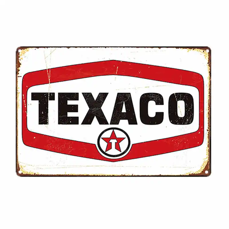 Тексако моторное масло винтажный металлический постер Оловянная доска