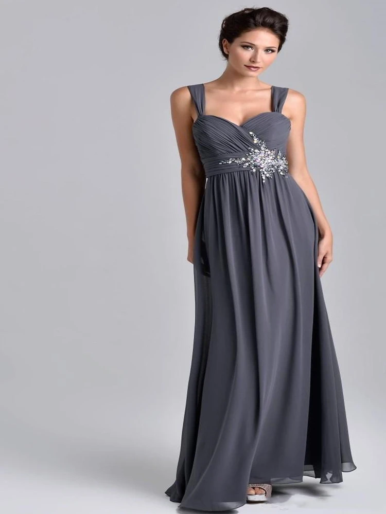 Потрясающие платья для мамы расшитые бисером шифоновое вечернее платье