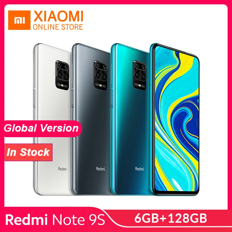 1200руб off Get Ali Coupon Xiaomi Redmi Note 9 S смартфон с восьмиядерным процессором Snapdragon 720G ОЗУ 6