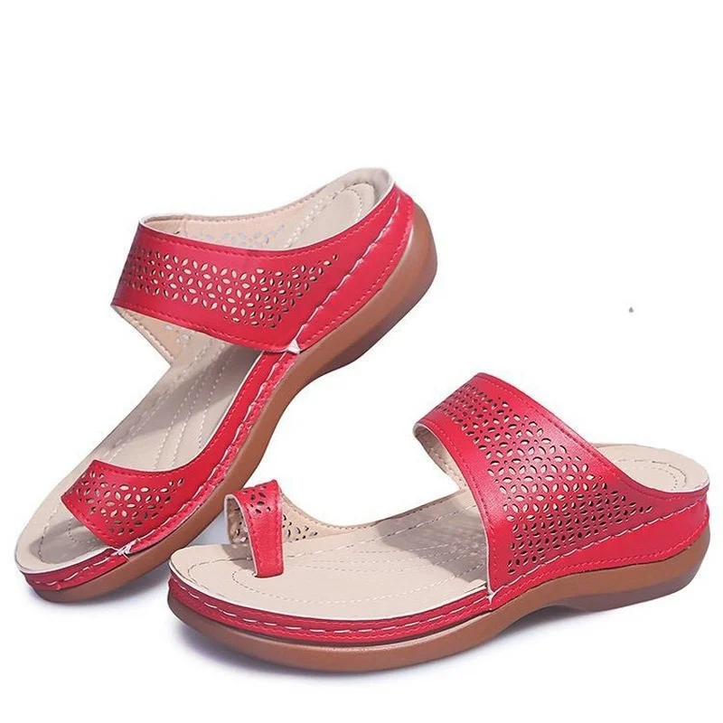 

Women's Sandal Vintage Wedge Shoes Gladiator Non-Slip Soulier For Ladies Clip Toe Breathable Femininas Sandals Garden Footwear