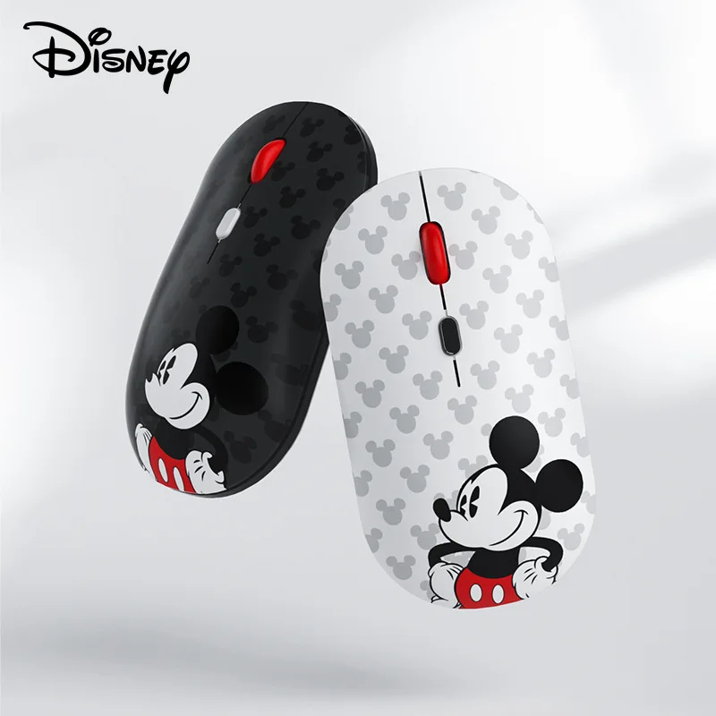 

Disney Mickey 2.4G Wireless Mouse Bluetooth 5.0 Dual Mode 1600 DPI USB Receiver Silent Office Mouse Mice For PC Laptop