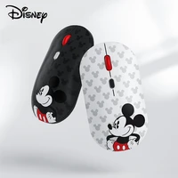 disney mickey 2 4g wireless mouse bluetooth 5 0 dual mode 1600 dpi usb receiver silent office mouse mice for pc laptop