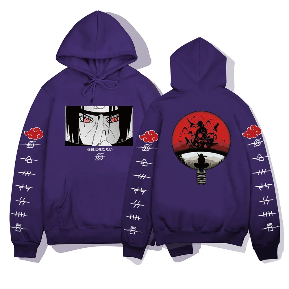 Новинка 2022 толстовка с капюшоном рисунком аниме японская кофта Uzumaki Akatsuki Sakura Kakashi