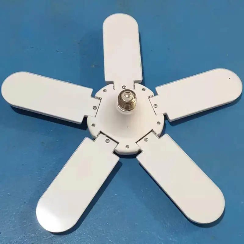 

Deformable LED Garage Light 75W E27 Fan Blade Angle Adjustable Ceiling Lamp 4800LM 85-265V 2835 LED Industrial Lamp for Workshop