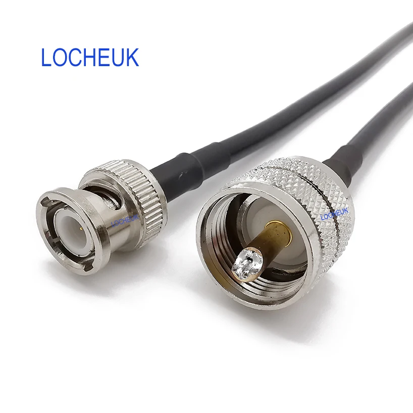 RF LMR195 Pigtail кабель с низкой потерей BNC штекер для УВЧ SO 239 коаксиальный антенный