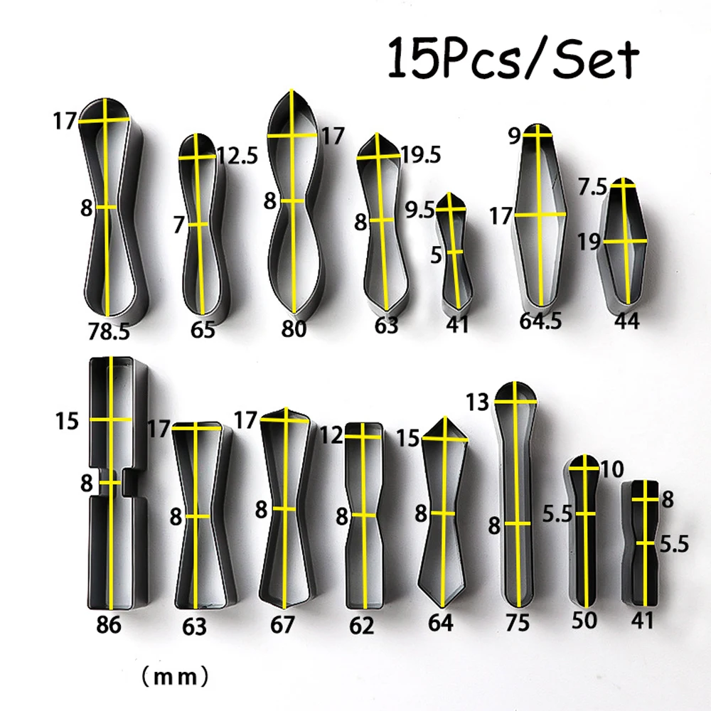 

Инструмент «сделай сам» для работы с кожей 15 шт./компл. 2021 Новинка лезвие ножа Дырокол штамповочные пресс-формы набор для резки кожи ткани ре...