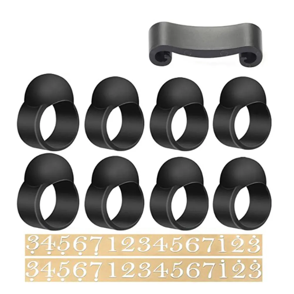 

11PCS Steel Tongue Drum Accessories Silicone Finger Picks Drumsticks Holder Sticker Set Percussion Instrument Yoga Meditation