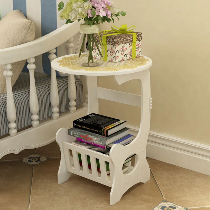 

Простой чайный столик в скандинавском стиле, маленький круглый стол, журнальный столик, прикроватный шкаф, Современная креативная мебель, м...