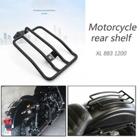 black motorcycle rear solo seat luggage rack support shelf for harley sportster iron xl 883 1200 2004 2019 2018 2017 2016 2015