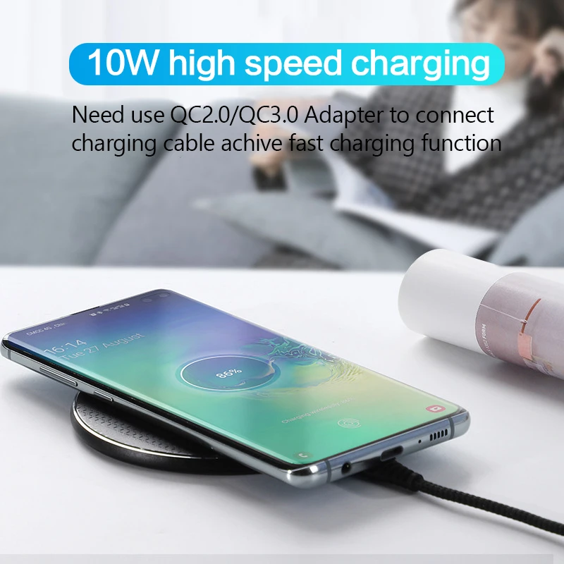 Беспроводное зарядное устройство Qi 10 Вт для iPhone 11pro XS Max 8 быстрая Беспроводная