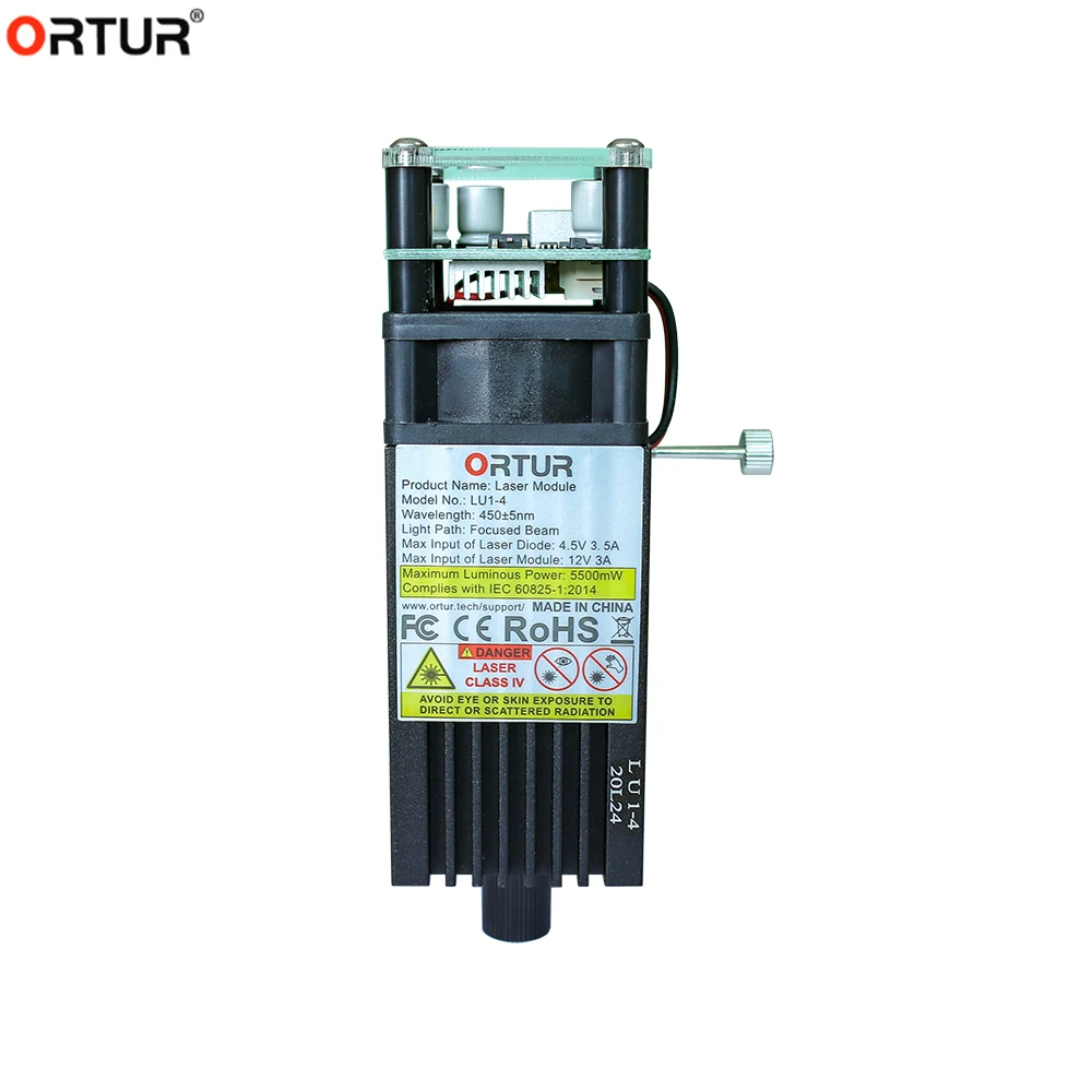 ORTUR LU7W/LU15W/LU20W фокус лазерная головка лазерный модуль синего цвета с защитой от УФ