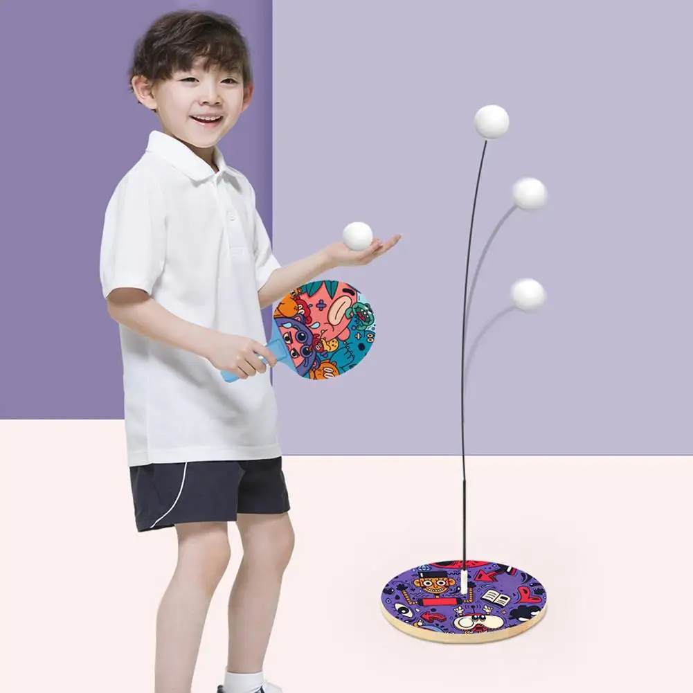 Тренировочный Набор для настольного тенниса пинг понга с гибким стержнем