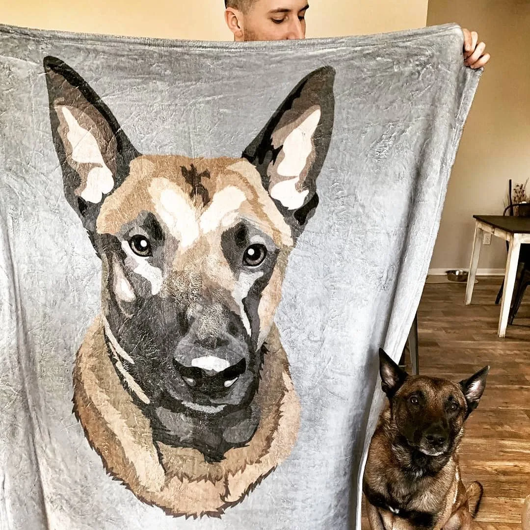 Создай свой собственный Pet Одеяло пледы плюшевые тёплое фланельная флисовая