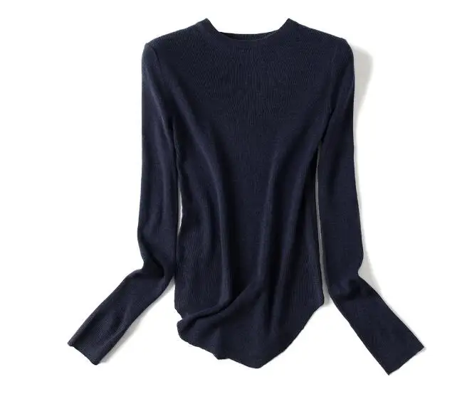 

Cultiseed Women Sexy Skinny Sweaters Tops Female Solid Color Long Sleeve Slim Waist Knitted Sweater Ladies Thin Basic Sweaters