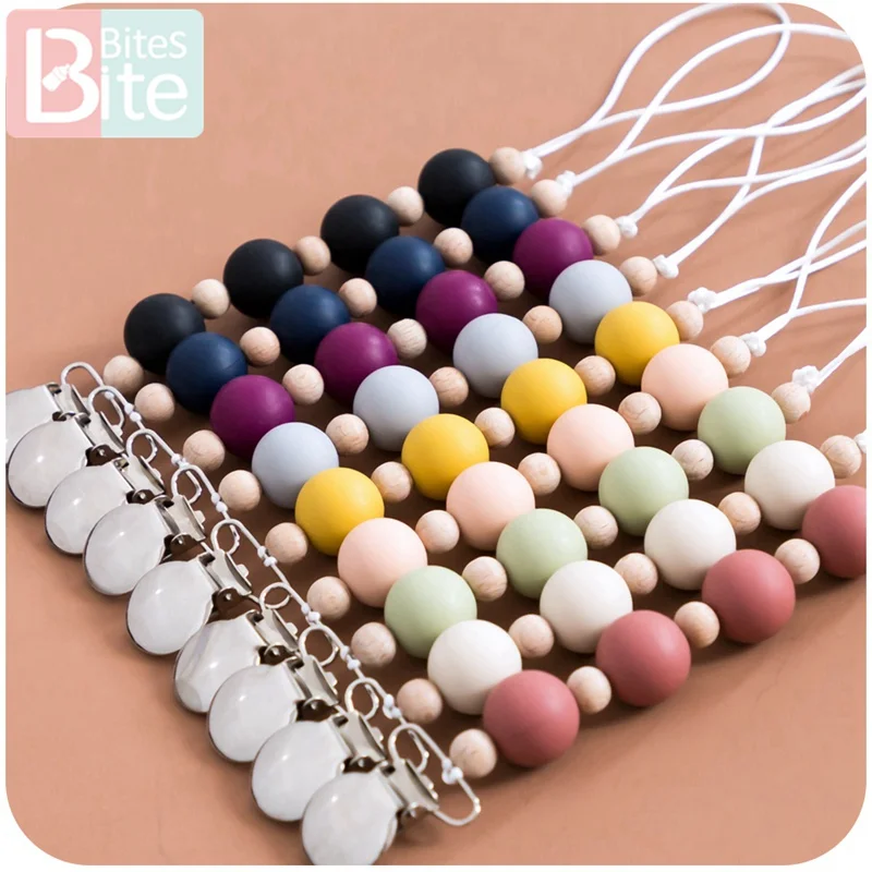 Зажим для укуса ребенка 1 шт. силиконовый Прорезыватель зубов металлические