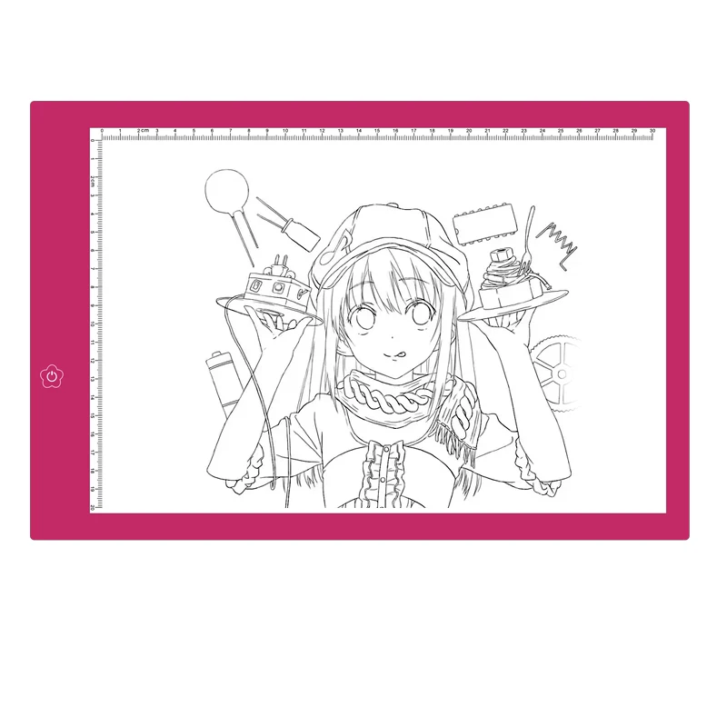 Светодиодный светильник в виде планшета читатель формата А4 графический