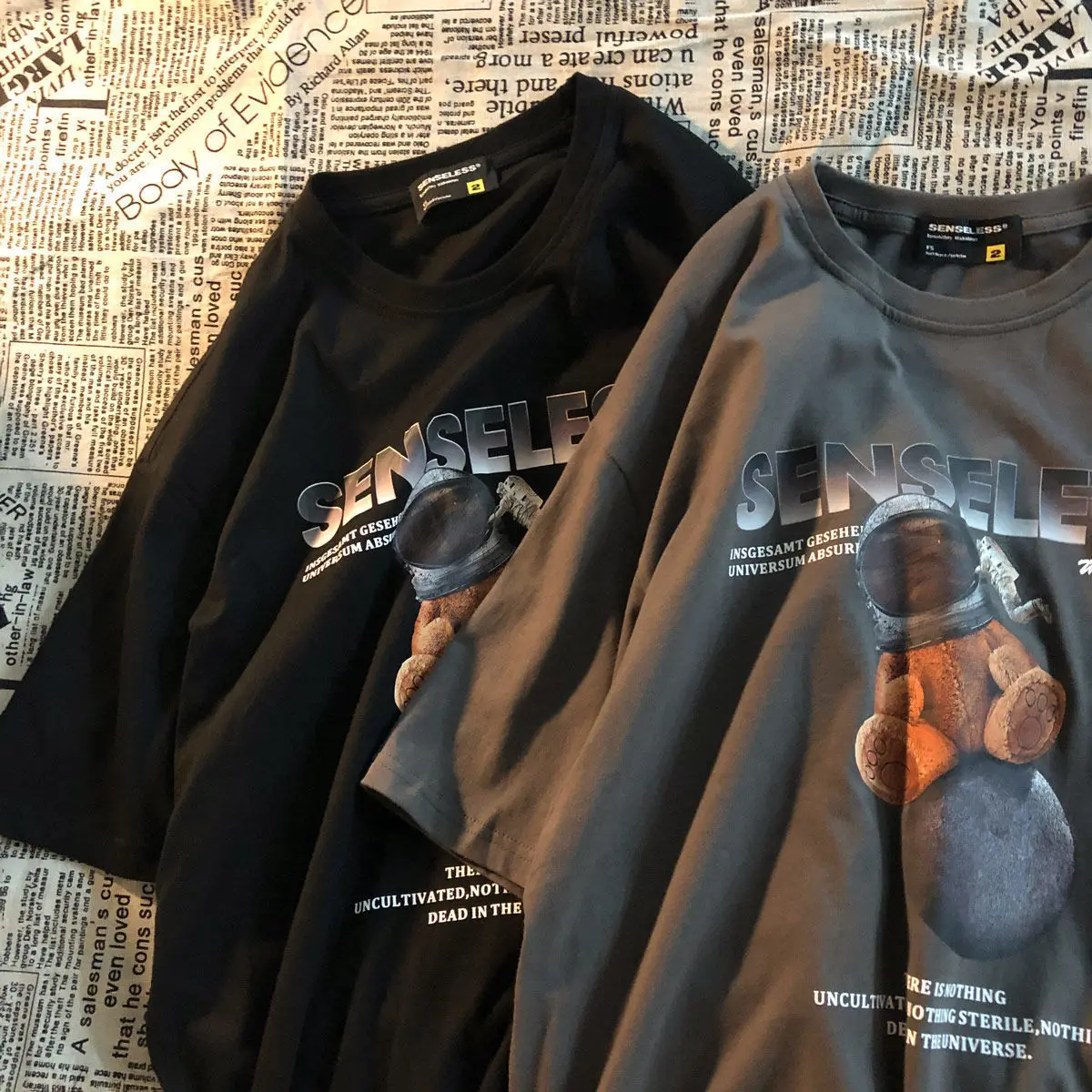 

2021 new T-shirt men's and women's loose T-shirt Harajuku style summer plus size