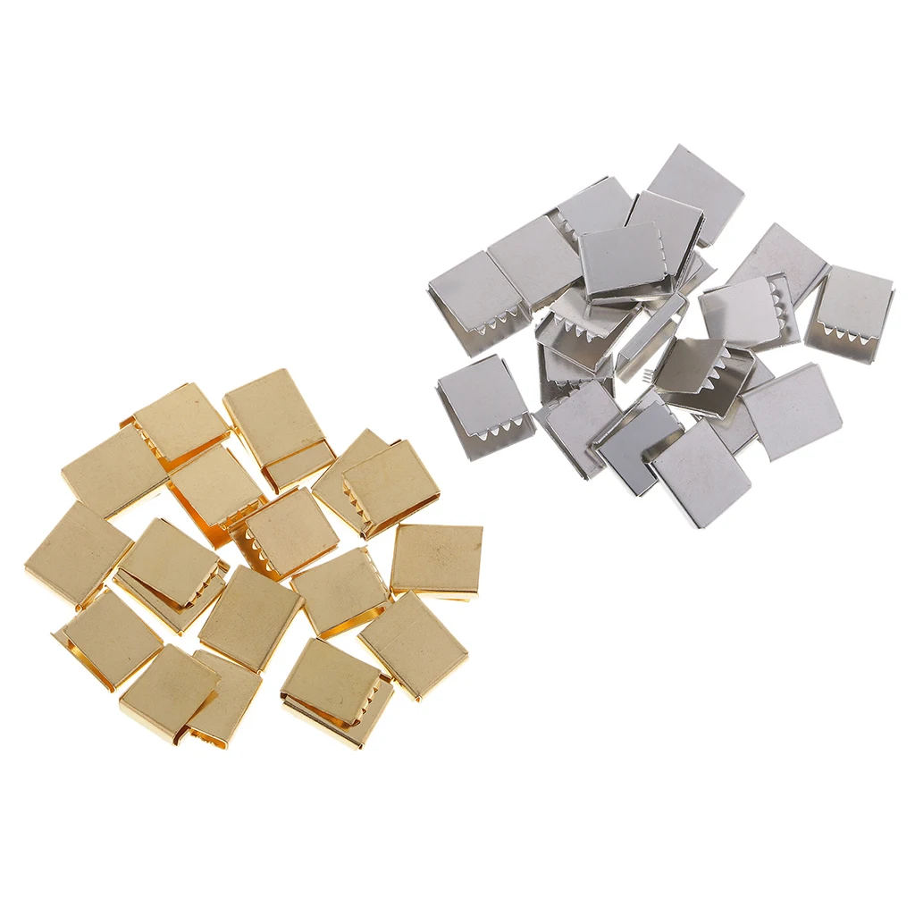 

20 шт. ленточные зажимы ожерелье браслет наконечники шнур концы бусины застежки крючки