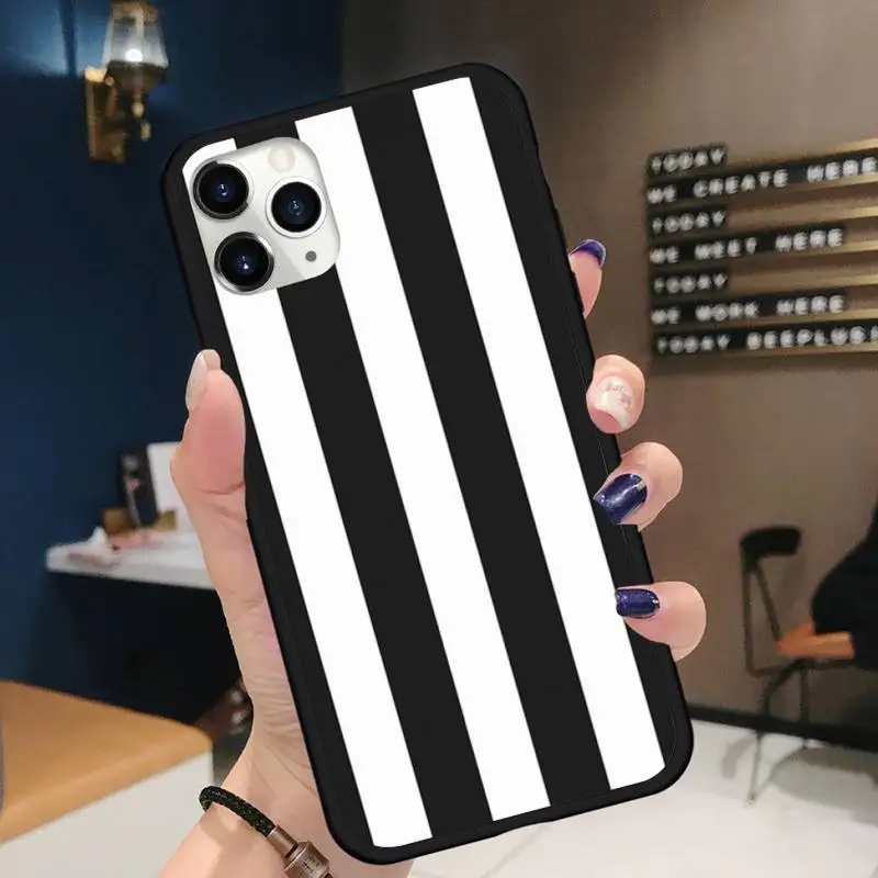 

Black and white checked cattle Phone Case for iPhone 11 12 pro XS MAX 8 7 6 6S Plus X 5S SE 2020 XR