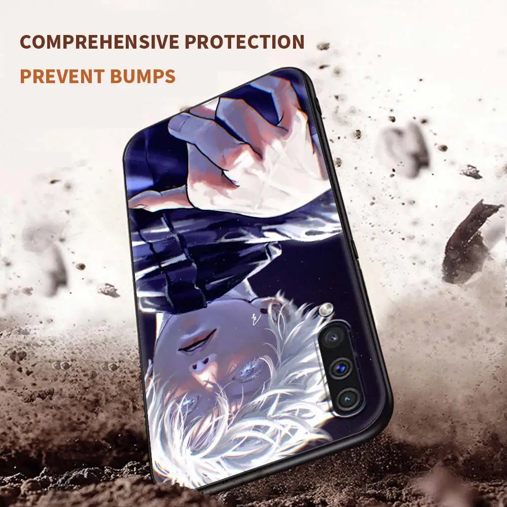

Jujutsu Kaisen Gojou Satoru Case For Samsung Galaxy A50 A10 A70 A20e M31 A30 A40 A02s M30s M21 M11 F41 TPU Black Cover