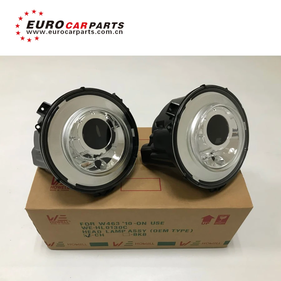 Светодиодный налобный фонарь G63 серебристый и черный для класса G w463 G65 G500 G400