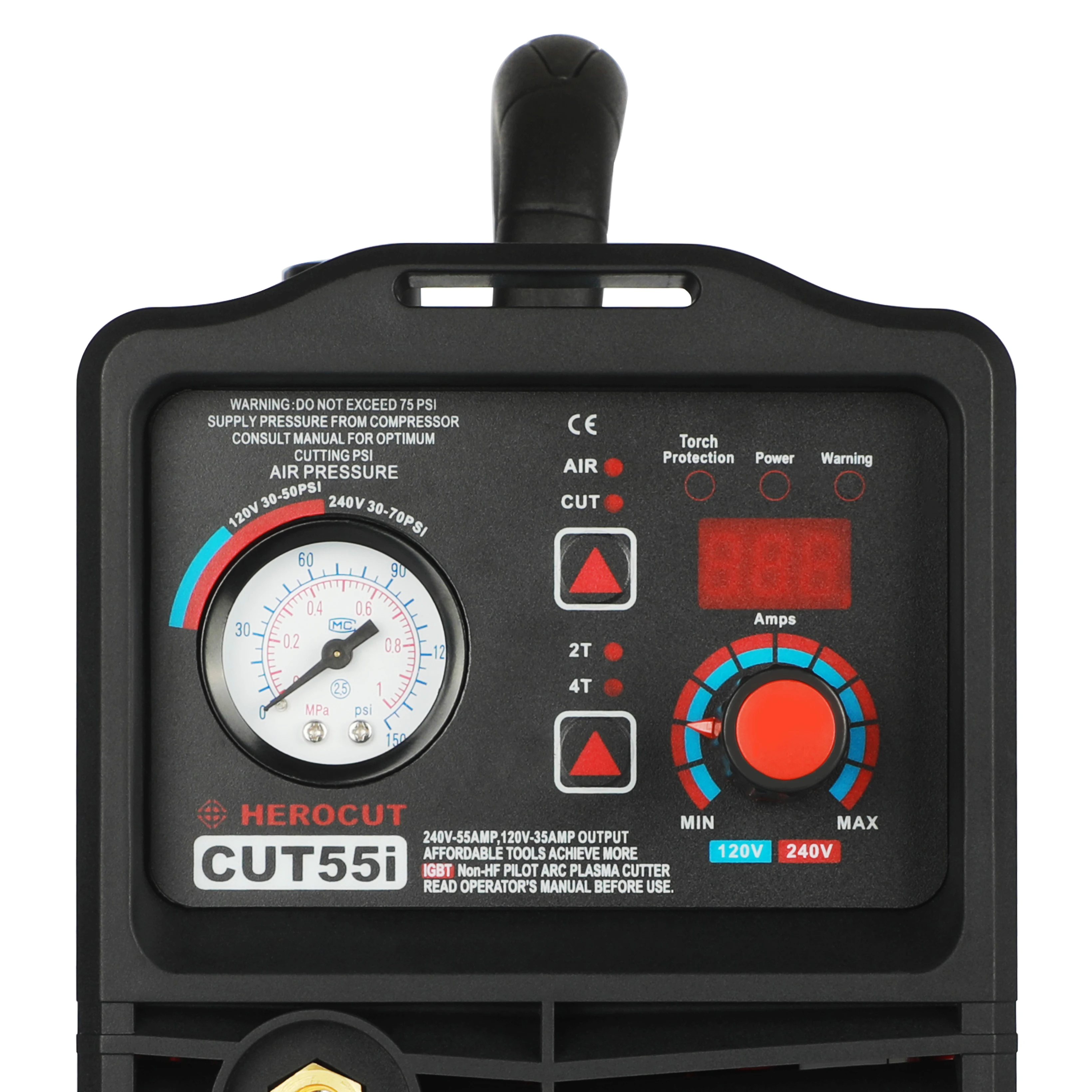 Станок для плазменной резки режущая машина с ЧПУ IGBT Cut55i LCD без HF напряжение 120 В/240