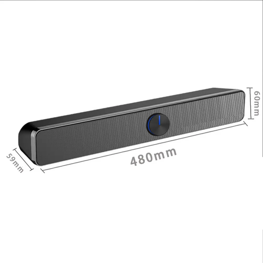 Настольный домашний стерео портативный звук бар ТВ без потерь USB проводной легкий динамик мини пластиковый кинотеатр HIFI
