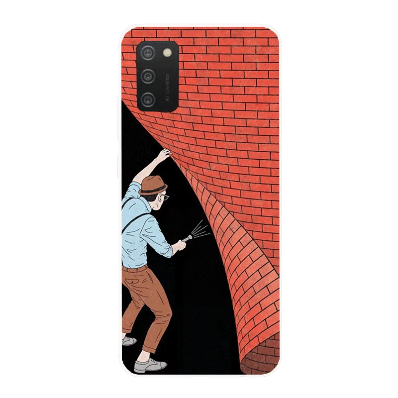 

For Samsung Galaxy A02S Case Phone Cover Silicone TPU Soft Cases For Samsung A02S 6.5" Cute Back Case A 02S A025F Shockproof