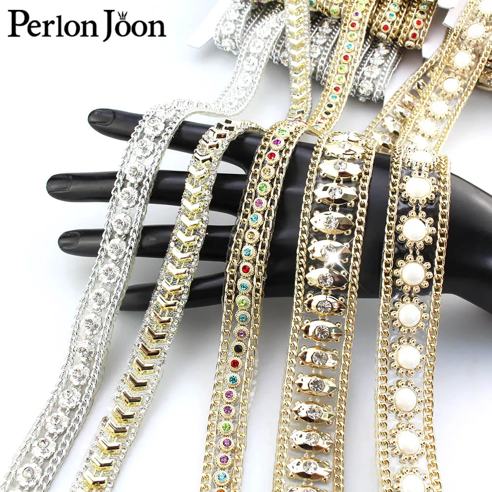 1 ярд золотистая смоляная основа с отделкой стразы декоративные аксессуары